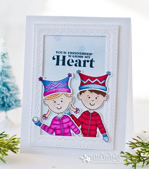 Dress Up Dolls: Winter Fun Mini Stamp Set