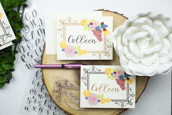 Penned Elegance Alphabet Stamp Set