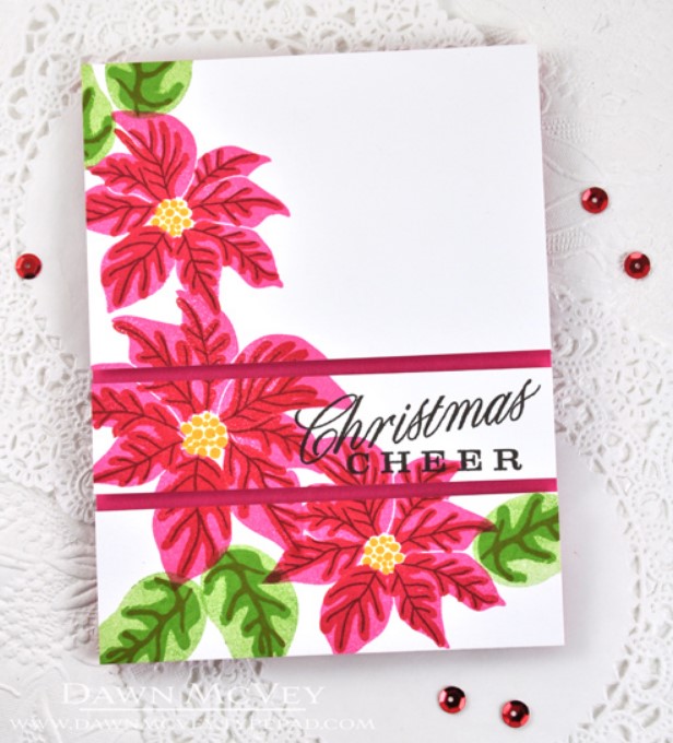 Painted Poinsettias Stamp Set + Die Bundle