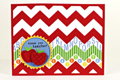 Papertrey Ink - Cover Plate: Chevron Horizontal Die