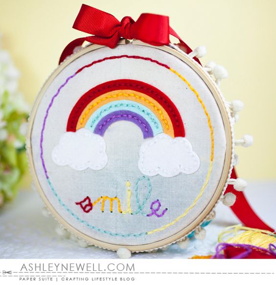 Papertrey Ink - Stitched Rainbow Die