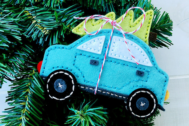 Papertrey Ink - Stitched Car Tree Die