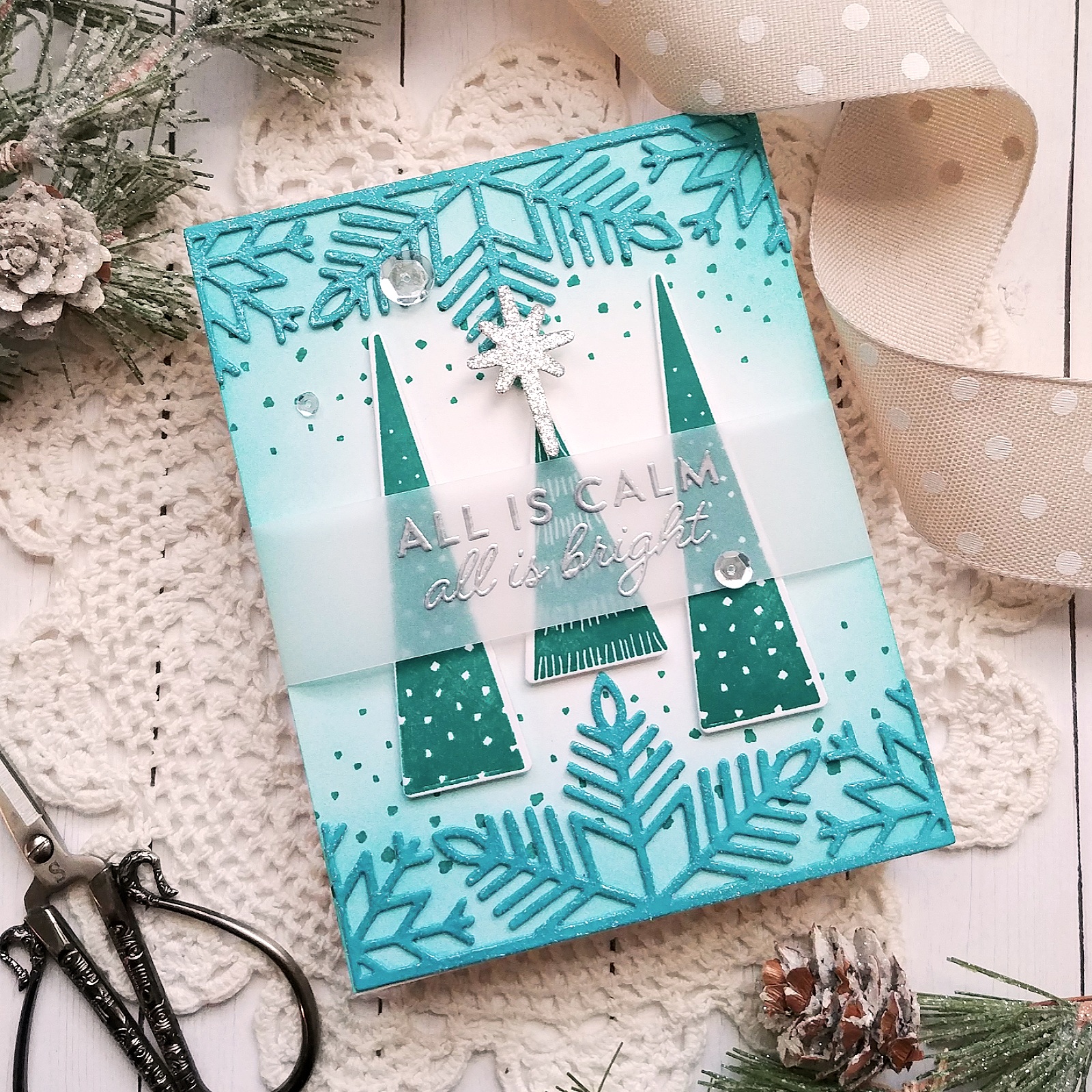 On the Border: Splendid Snowflakes Frame Die