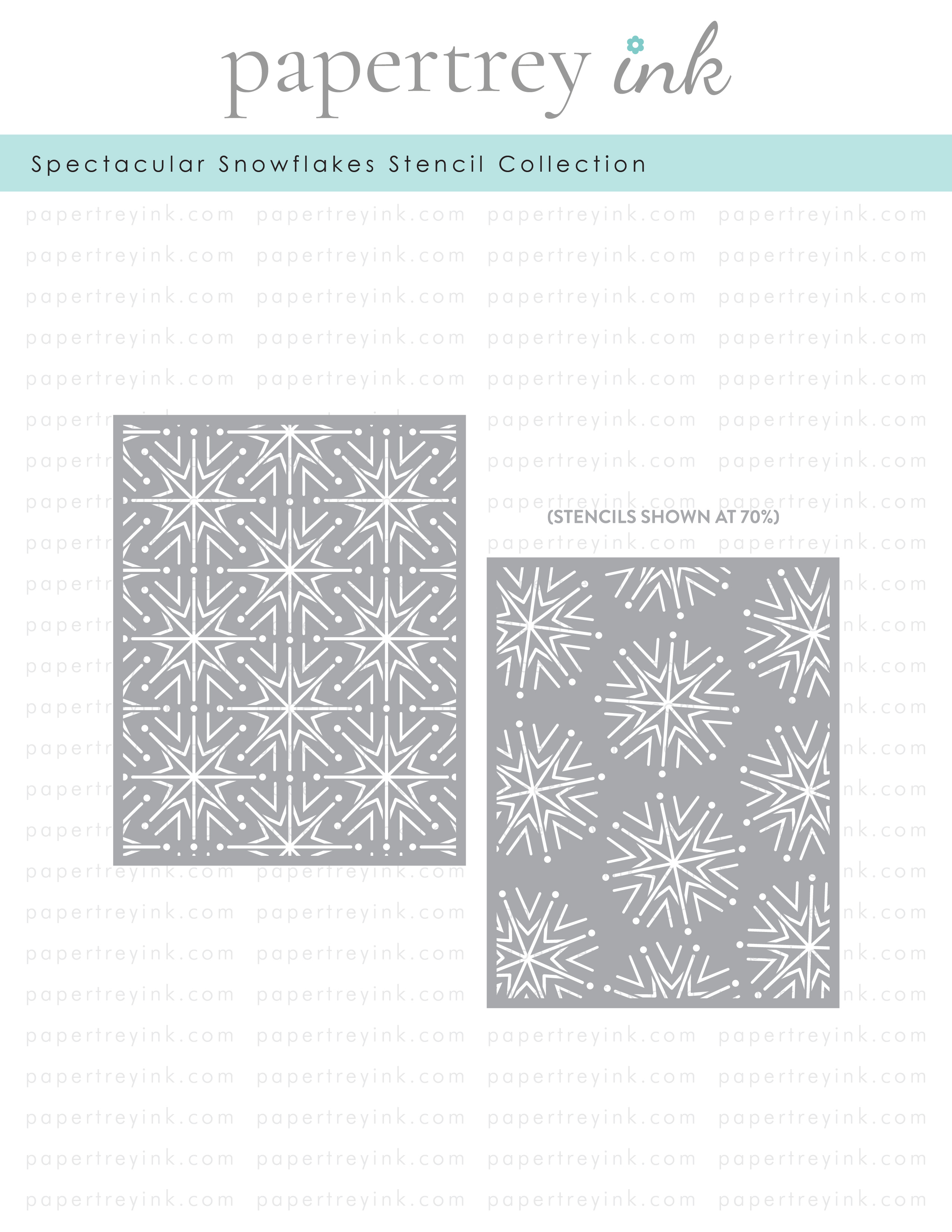 Spectacular Snowflakes Stencil Collection (set of 2)