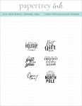 Just Sentiments: Holiday Tags Mini Stamp Set