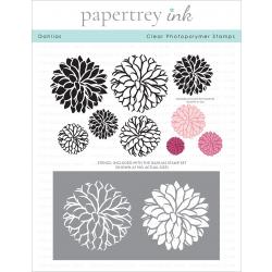 Dahlias Stamp Set + Stencil