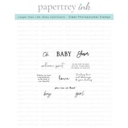 Larger than Life: Baby Sentiments Mini Stamp Set