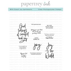 With Great Joy Sentiments Stamp Set