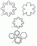 Papertrey Ink - Snowflake Medley Die Collection (set of 4)