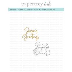 Season's Greetings Hot Foil Plate + Die