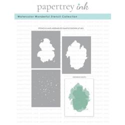 Watercolor Wonderful Stencil Collection (set of 3)